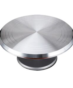 12 Inch Aluminum Alloy Cake Turntable Decoration Turntable Cake Stand Rotating Cake Decorating Stand