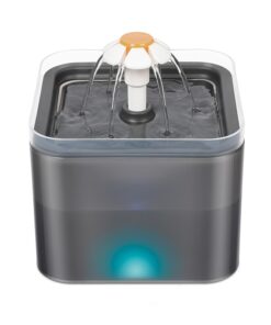 2 Liters Cat Water Fountain Bowl Automatic Pet Water Feeder Dog Drinking Dispenser Bowl Container with LED Level Display