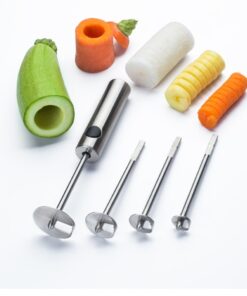 4-in-1 Stainless Steel Coring Tools Fruit and Vegetable Slicer Cutter Digging Artifact Kitchen Supplies Gadgets Aid Accessories