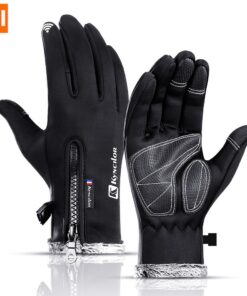 XiaoMi outdoor touch screen sports riding plus velvet warmth, water repellent, non-slip wear-resistant gloves, autumn and winter